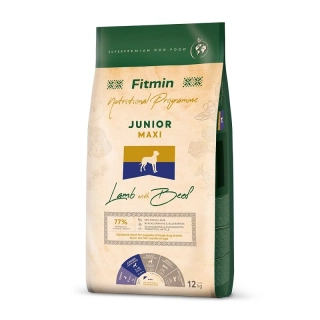 Fitmin Maxi Junior Lamb with Beef krmivo pro psy 12 kg